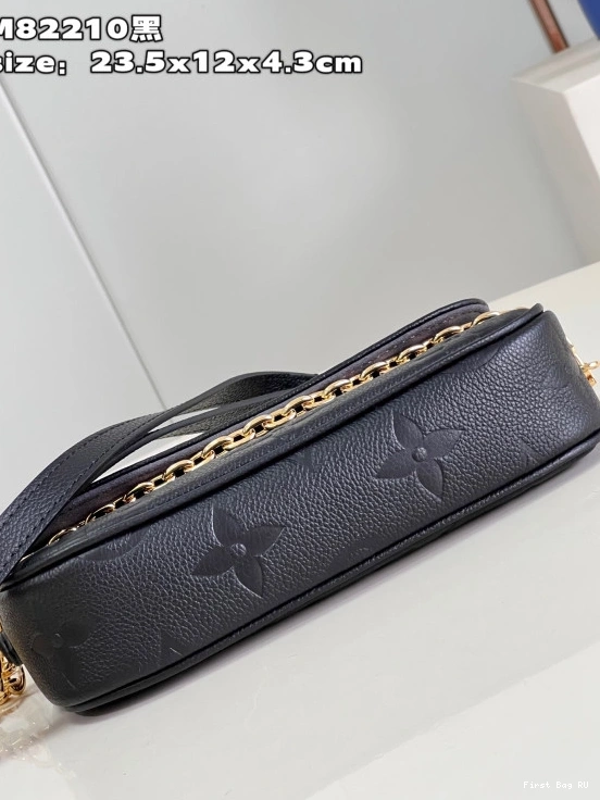 First bag ru on Chain VUITTON Ivy-23.5*12*4.3cm Wallet LOUIS 0712
